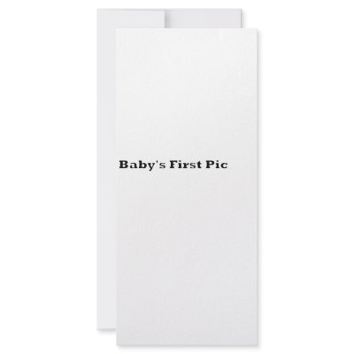 Baby's First Picture The MUSEUM Zazzle Gifts Custom Rack Card by The_MUSEUM