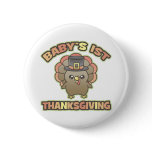 Baby's First Thanksgiving button
