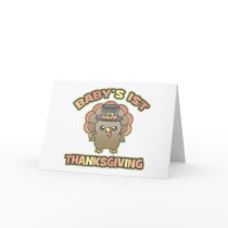 Baby's First Thanksgiving Greeting/Note Card