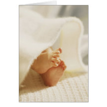 Baby's Little Feet Greeting Card