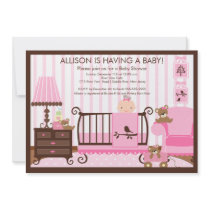Baby's Room Baby Shower Invitation Girl