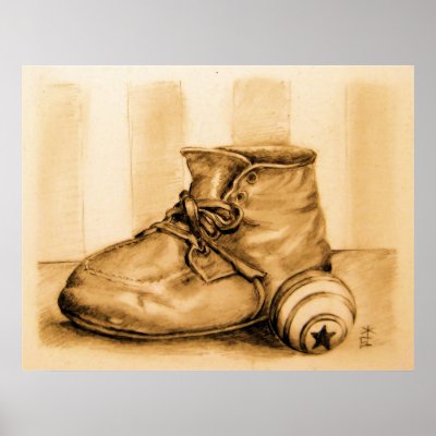 "Baby's Shoe" Poster by TrishaChurch