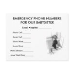 BABYSITTER EMERGENCY NUMBERS: Boy on Pottie, Art