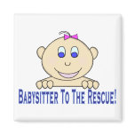 Babysitter To The Rescue magnets
