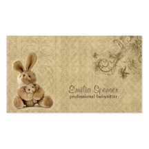 Babysitting & childcare business card