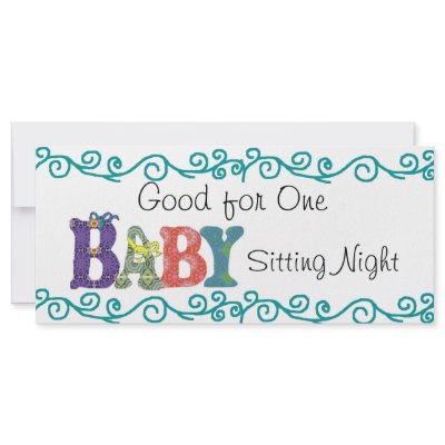 Babysitting coupon by marcya7