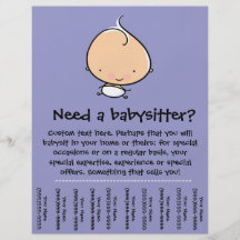 Babysitter Flyers Templates