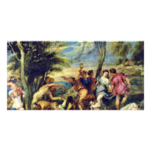 Bacchanal At Andros After A Painting Photo Card Template