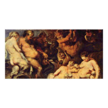 Bacchanal By Rubens Peter Paul (Best Quality) Photo Card