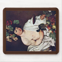 Bacchus By Michelangelo Merisi Da Caravaggio Mouse Pad