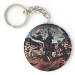 Baccus Discovered The Honey By Piero Di Cosimo (Be Key Chain