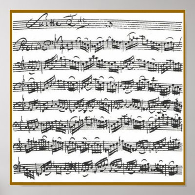 Bach Cello Suite Posters by missprinteditions