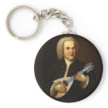 Bach on Mandolin Keychain