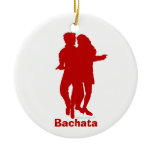 Bachata Bachata Dancers Silhouette Custom Christmas Ornament