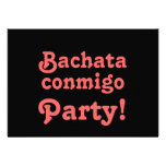 Bachata Conmigo Dance Party Customisable Invites