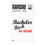 Bachelor Bash Be Afraid Stamp