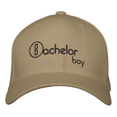 Bachelor boy embroidered hat by beka_277