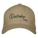 Bachelor boy embroidered hats