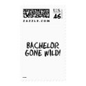 Bachelor Gone Wild (Blk) postage