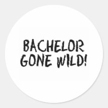 Bachelor Gone Wild Stickers