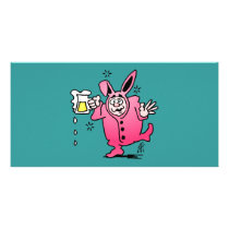 Bachelor night in a Bunny Suit Photo Cards