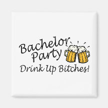Bachelor Party Beer Jugs Refrigerator Magnet