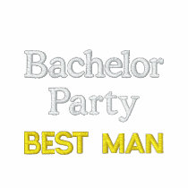 Bachelor Party, Best Man Personalised Embroidered Polo Shirt
