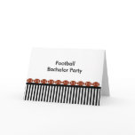 Bachelor Party Black White Stripe Football