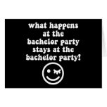 Bachelor party cards
