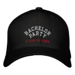 Bachelor Party, Clean-up Crew, Best Man embroidered hats