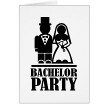 Bachelor Party couple Greeting Card