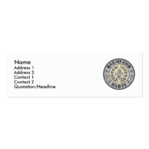 Bachelor Party Crest Design Business Card