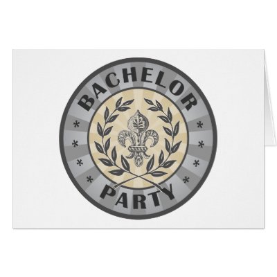 Bachelor Party Crest Design Card by TeeShirtsTShirts