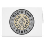 Bachelor Party Crest Design cards