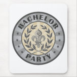 Bachelor Party Crest Design Mouse Mat