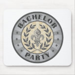 Bachelor Party Crest Design Mouse Pad