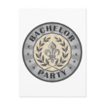 Bachelor Party Crest Design Post Cards