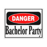 Bachelor Party Danger postcards