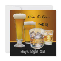 Bachelor Party Drinks Beer Boys Night Out,