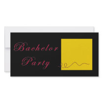 Bachelor Party Gold Ticket Card
