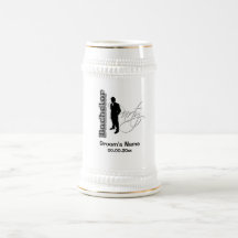 Bachelor party - grooms commemorative beer stein mugs