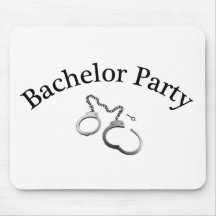 Bachelor Party Handcuffs Mousemat