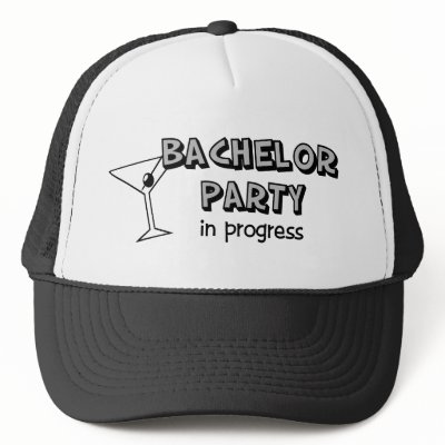 Bachelor party in progress hat by tshirtfun