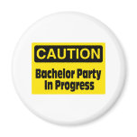 Bachelor Party In Progress Fridge Magnet