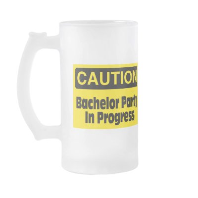 Bachelor Party In Progress Coffee Mug by WeddingZazzle
