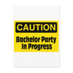 Bachelor Party In Progress Postcard