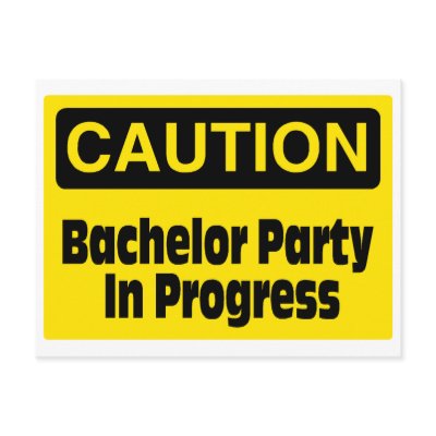 Bachelor Party In Progress by WeddingZazzle