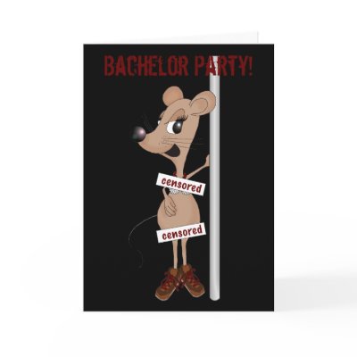 Bachelor Party Invitation! Greeting Card by graphicdoodles