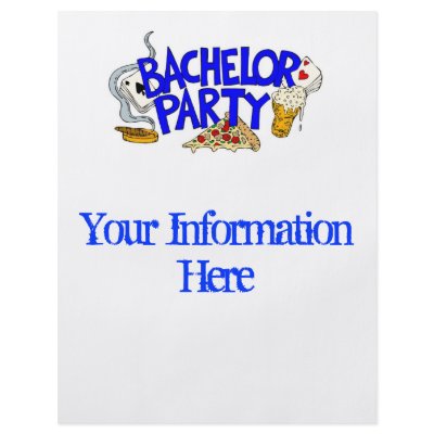 Bachelor Party Invitation Flyer by forbes1954