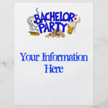 Bachelor Party Invitation Flyer